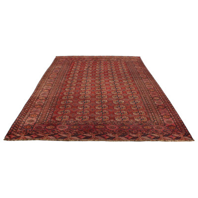 7x11 Camel and Brown Anatolian Tribal Rug