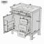 Meuble-lavabo moderne avec lavabo en céramique, tiroir rabattable, charnières à fermeture en douceur et support de porte double couche
