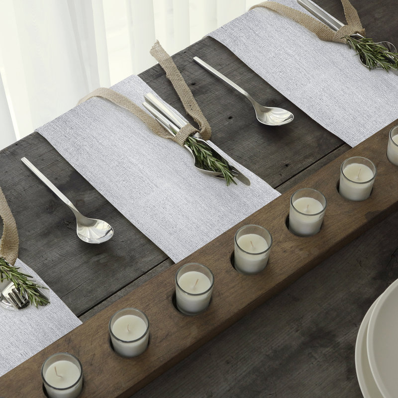 La Classica 4 Piece Linen Napkin Set, White