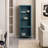 Julina Metal & Glass Display Cabinet with 3-Tier Shelves and Cabinet-96012937