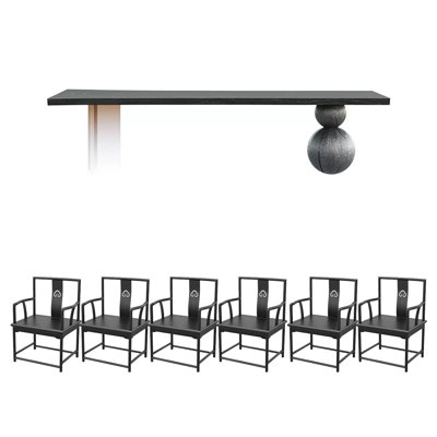 Ensemble de table de salle à manger en bois de frêne massif