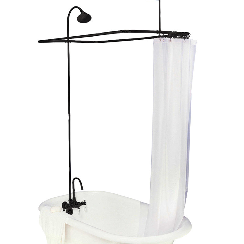 Clawfoot Tub Enclosure Shower System (P0403), Oil Rubbed Bronze