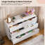 Commode de rangement cannelée à 6 tiroirs-1779918186