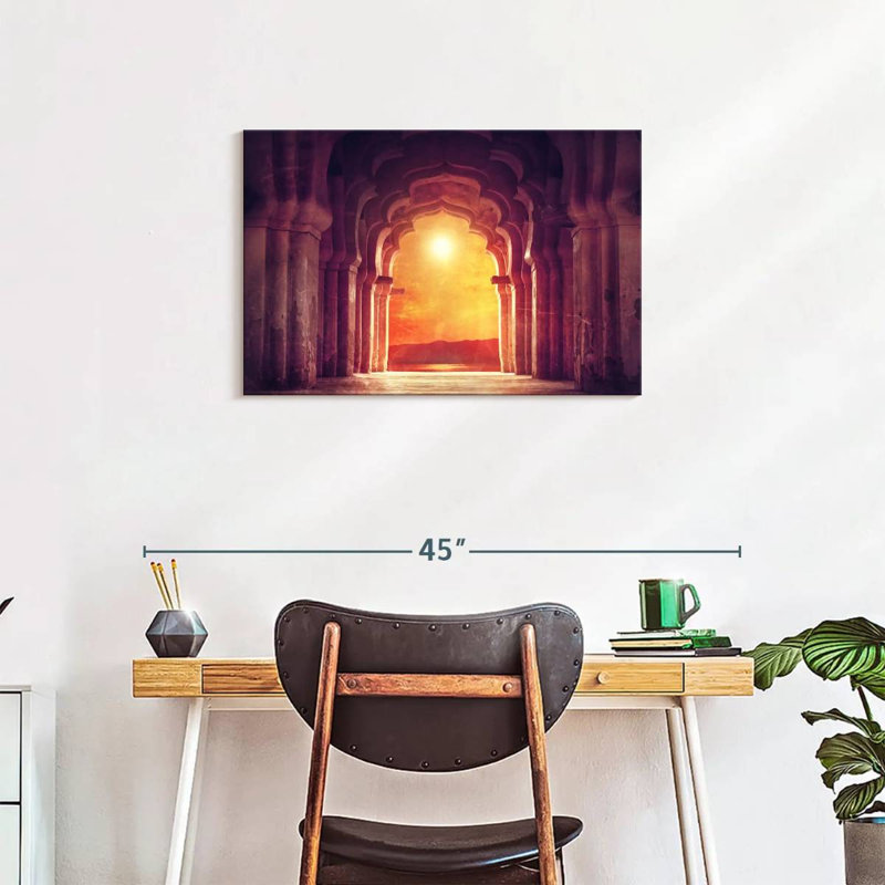 Adella Hindu Temple Arch, 20" H x 30" W
