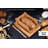 Bamboo Bread Slicer With Crumb Tray Bamboo Bread Cutter For Homemade Bread, Loaf Cakes, Bagels Slicer, 3 Slice Sizes, Adjustable, Compact, Foldable