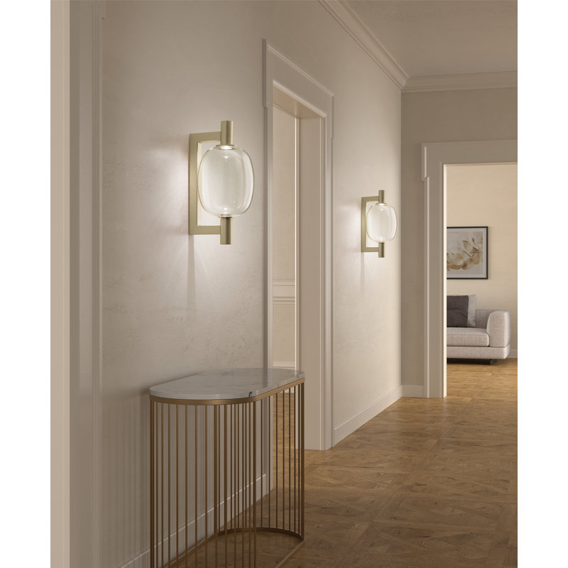 Riflesso Wall Lamp P Amber Transparent Matt Copper 2 L22cc Ul, Matte Copper, Amber Transparent
