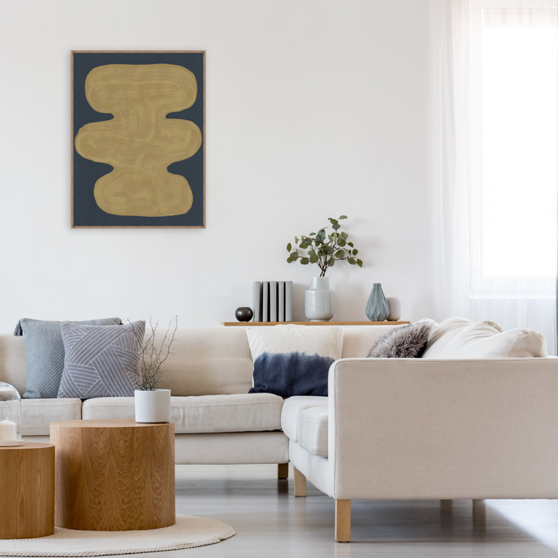 «Ambiguous IV» par Bobby Berk - peinture sur toile à cadre flottant
