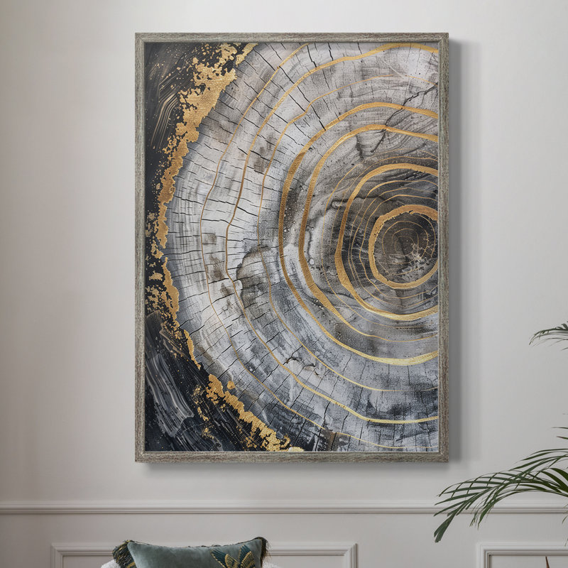 ABSTRACT Series CCLV III, reproduction encadrée - bois massif, H 21 po x l 17 po