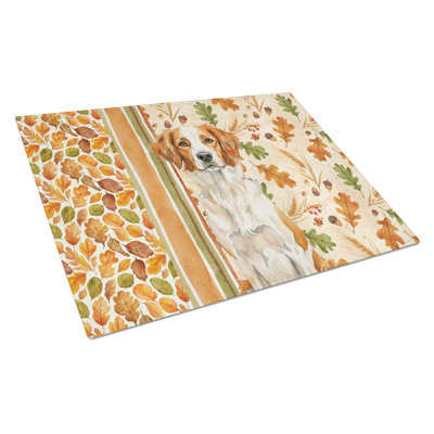 Planche à découper orange et blanche