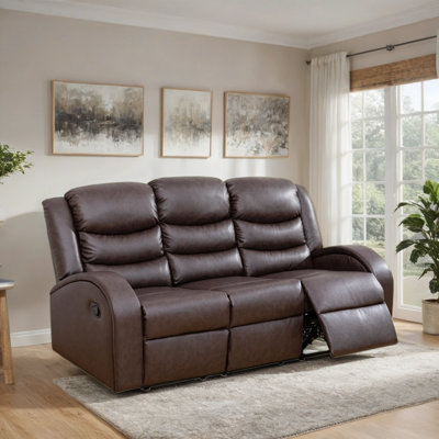 Canapé inclinable en cuir 72 po Luxcomfort - Siège moelleux pour une détente ultime