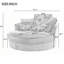Comfortable Swivel Chair with Detachable Pillows for Relaxation-2001662227