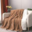 Jeté en fausse fourrure cognac brun grand-837794190