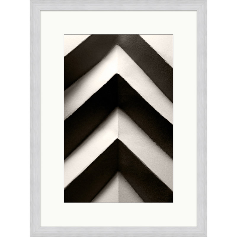 Shadow Geometric 5 Print, Silver Frame