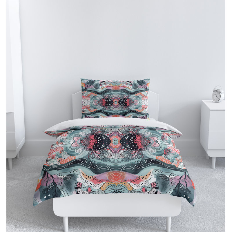 Abstract Duvet Cover, King Duvet Cover + 2 King Shams