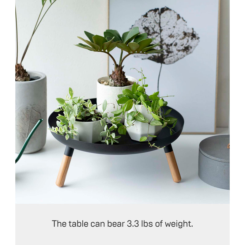 Table-plateau simple, Noir
