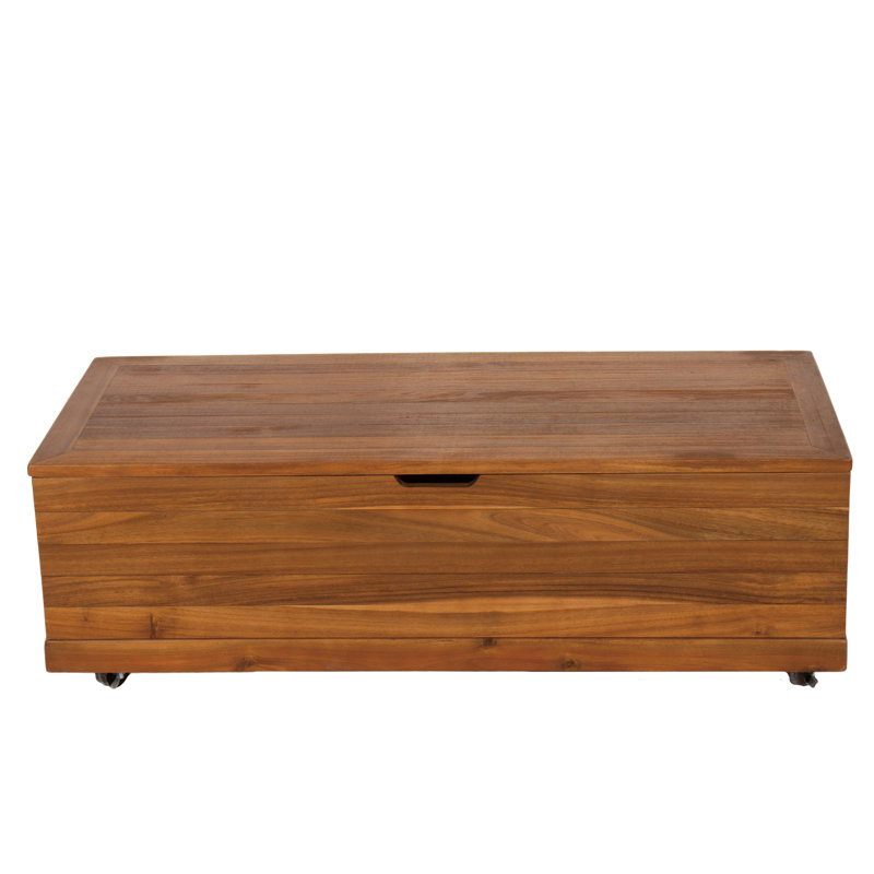 WFX Utility Moey 110cm W Water Resistant Solid Wood Deck Box in Natural