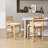 Stylish Farmhouse Upholstered Solid Wood Barstools With Metal Stirrups, Low Barstools With Cutout Solid Wood Backs Set Of 2-1293900877