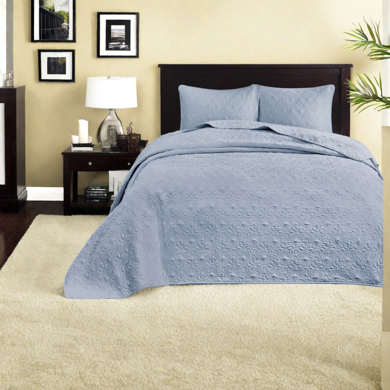 Ensemble de literie réversible, courtepointe en coton pour maison simple TG