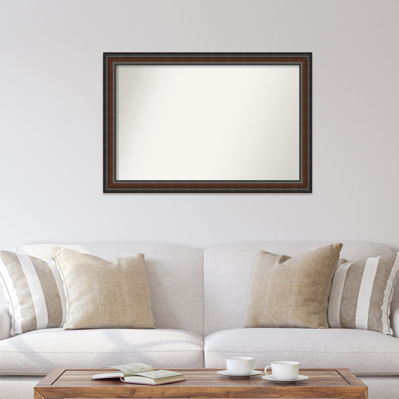 Halcott Solid Wood Rectangle Wall Mirror, 43" H x 29" W