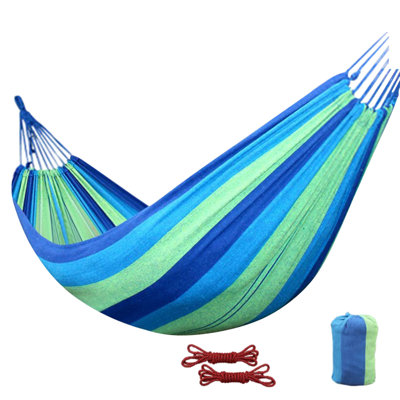 Hamacs de jardin Hamacs en tissu confortables avec sangles pour suspendre des hamacs robustes jusqu'à 660 lb avec sac de voyage pour le camping en plein air