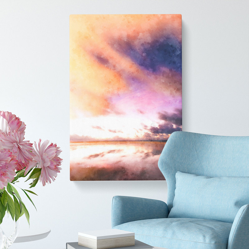 Clouds Over Alabama - Wrapped Canvas Painting, 50cm H x 35cm W x 3cm D