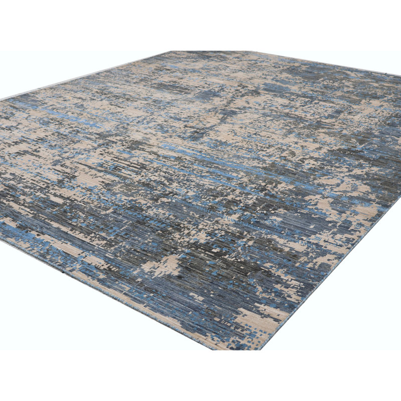 Hand Knotted Wool Area Rug