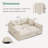 Bouley Modular Corduroy Sectional Sofa U-shaped Cloud Couch-102507030
