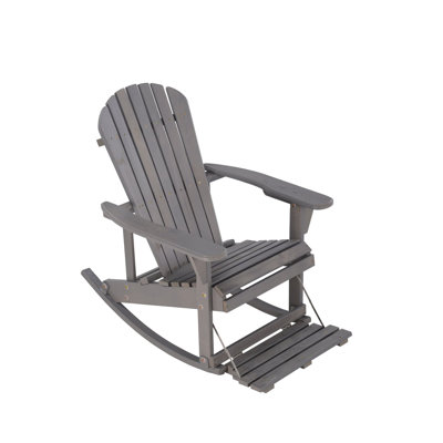 Scottsville Outdoor Adirondack Chair With Table