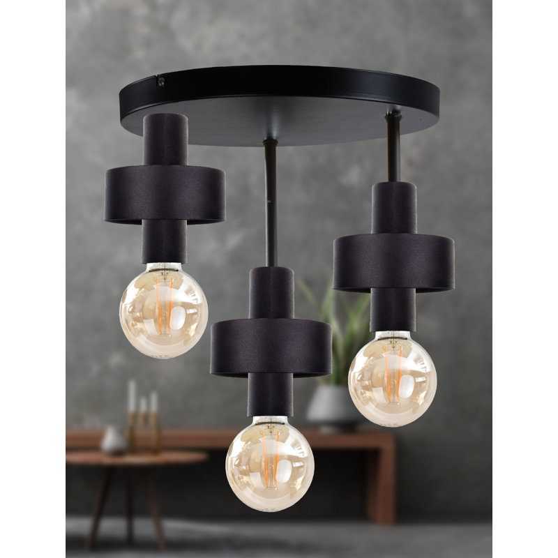 Berndien Flush Mount, Black