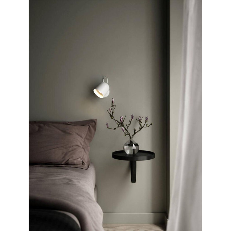 White 0cm H Outdoor Armed Sconce