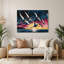 Oiseaux de mer hawaïens en vol, art mural gris en métal-1147284965