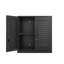 Armoire murale en métal, armoire de rangement murale avec serrure et poignée, armoire murale de garage avec tablettes réglables pour garages, espaces de rangement, sous-sols
