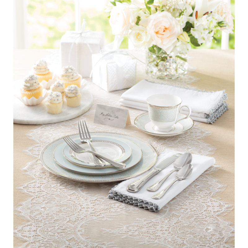 Lenox Westmore White and Blue Bone China 5-Piece Place Setting