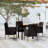 Wicker Patio Dining Set with Rectangular Table-1648434941-1648434912-1619717921