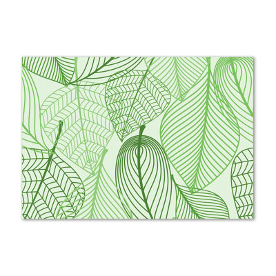 Leaves Pattern - Wrapped Canvas Print