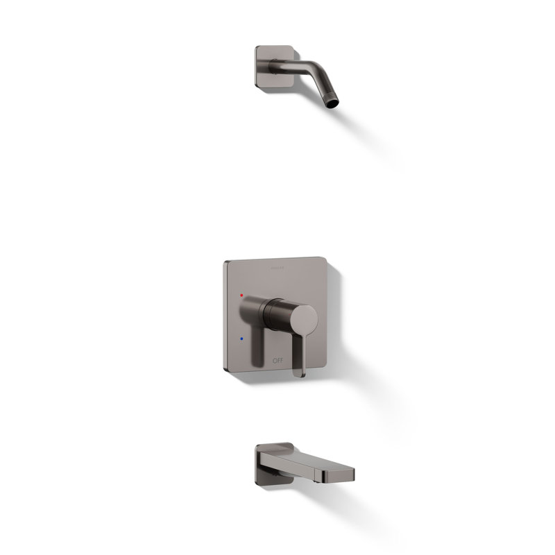 Parallel Bath and Shower Trim Set, Vibrant Titanium