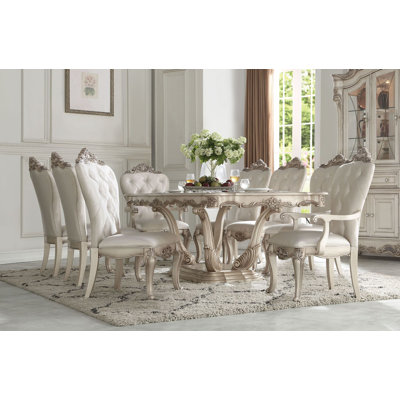 Audery 8 - Person Extendable Pedestal Dining Set