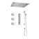 AquaRhapsody Thermostatic Complete Shower System with Rough in-Valve