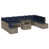 Coussin bleu marine / structure grise est en rupture de stock