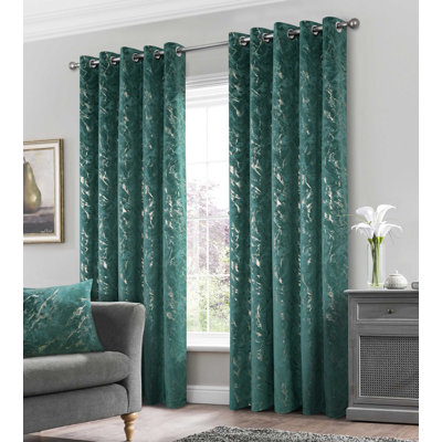 Foland Velour Room Darkening Curtain Pair