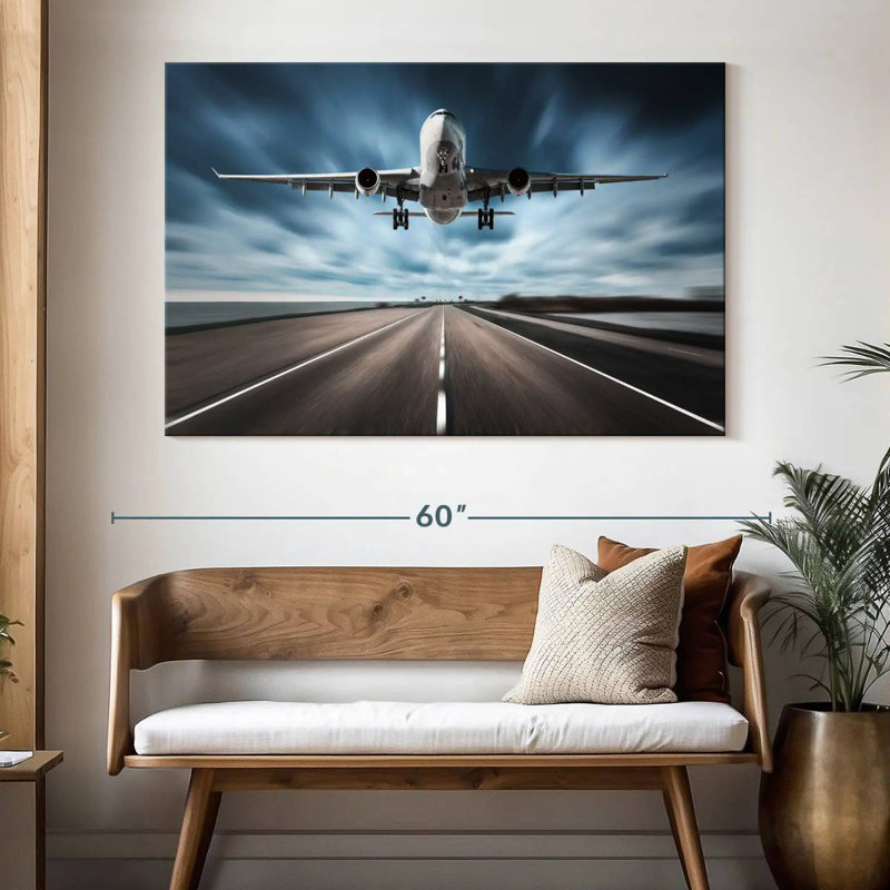 Mehar Runway Airplane, 34" H x 51" W