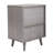 Gray Bedside Table With Functional Storage Space Drawer And Plentiful