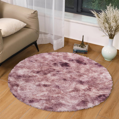 Alinda Rectangle 120 cm x 120 cm Shaggy Washable Area Rug