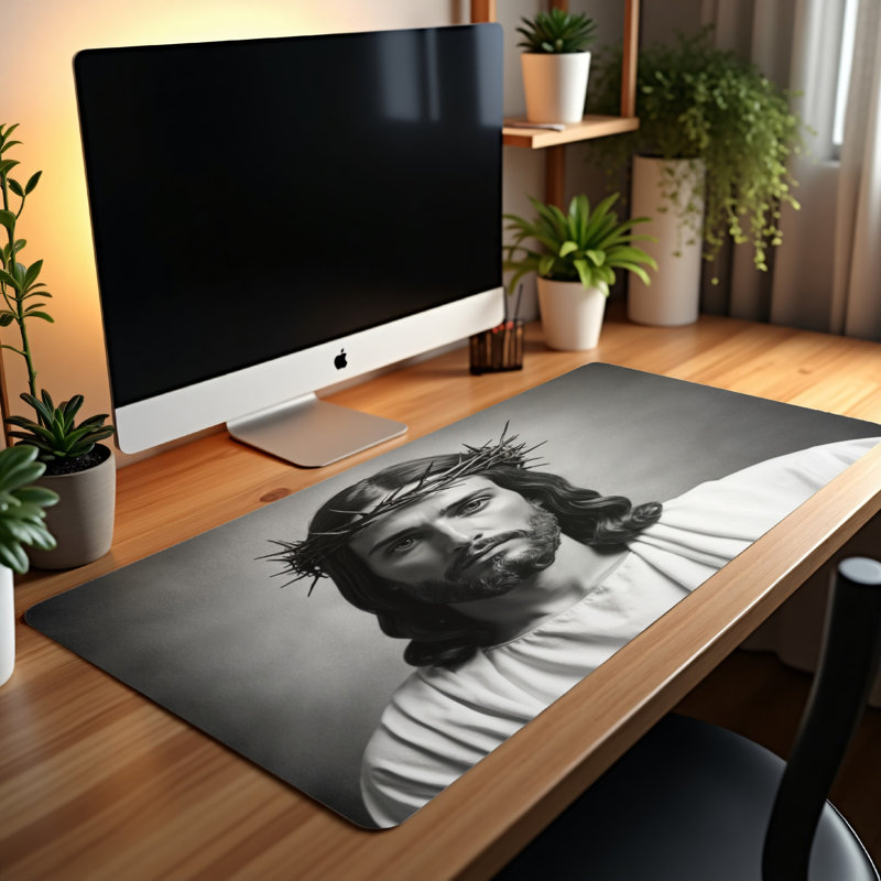 Polyester Desk Pad, 31.5x15.5