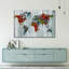 Artisanal World Map Canvas Print-92519377