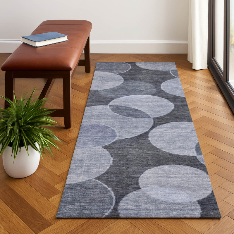 Premium Machine Washable Lubbers AMF1751 Geometric Rug, Runner 2'3" x 7'6"