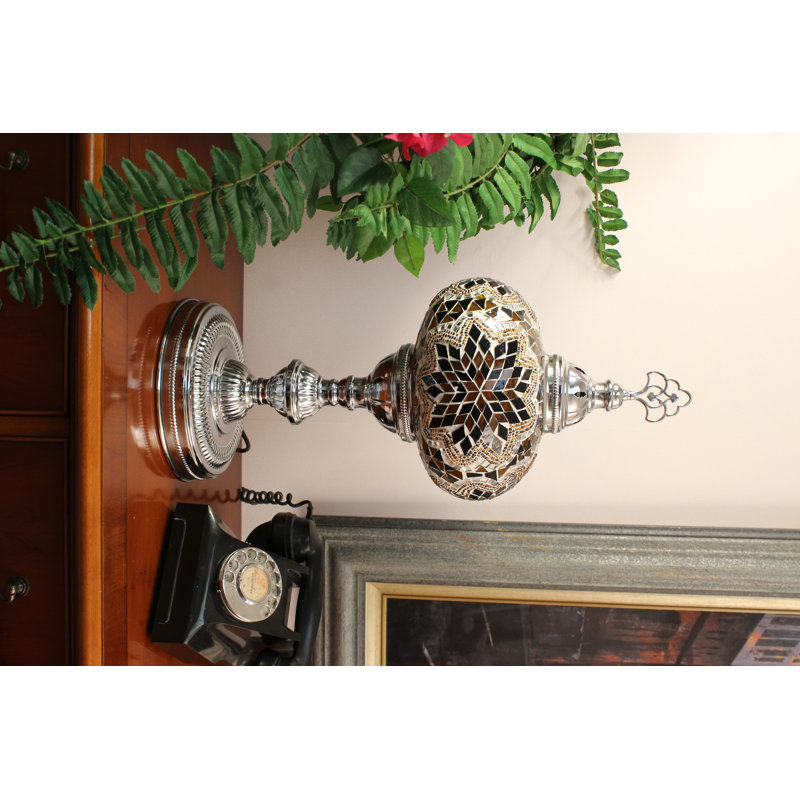 Dileo Metal Lighting Lamp, Brown/Amber