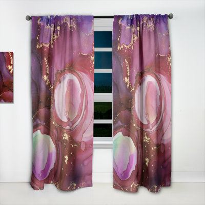 Paire de rideaux semi-transparents avec passe-tringle