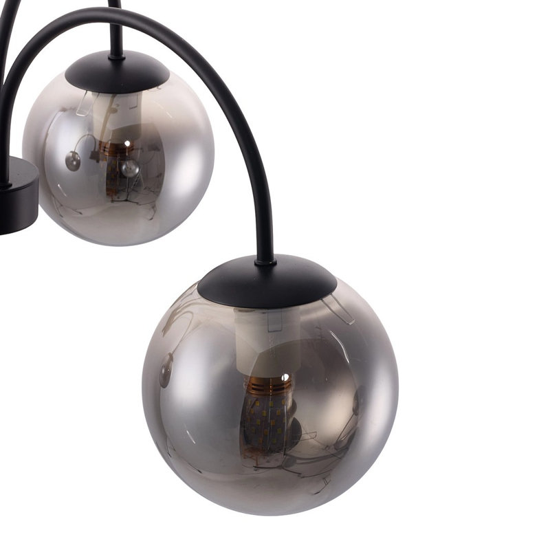 3 - Light Pendant, Black, Matte Black