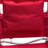 Ostrich Deluxe 3N1 Adjustable Padded Sports Chair with Footrest, Red (4 Pack)